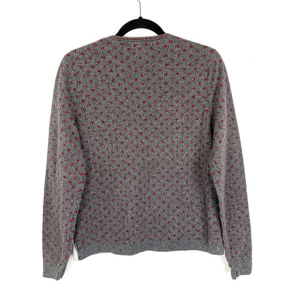 Vintage Woolrich Women’s Embroidered Sweater Snowman Fair Isle Winter Medium - Picture 2 of 9